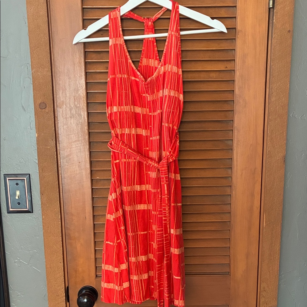 Patagonia Vibrant Red Backless Dress